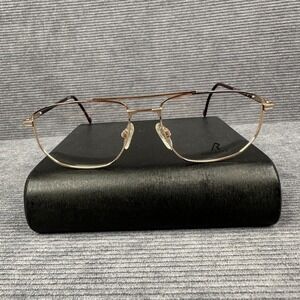 Vintage Rodenstock R2464 Gold Aviator Eyeglasses Frames Italy 57-17-145 Men's